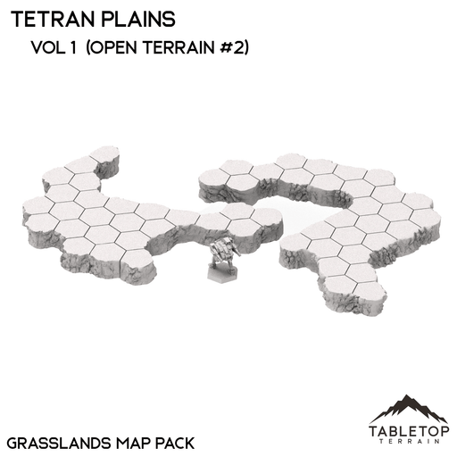 Tabletop Terrain Terrain Tetran Plains Map Hill Sets - Hextech - 6mm