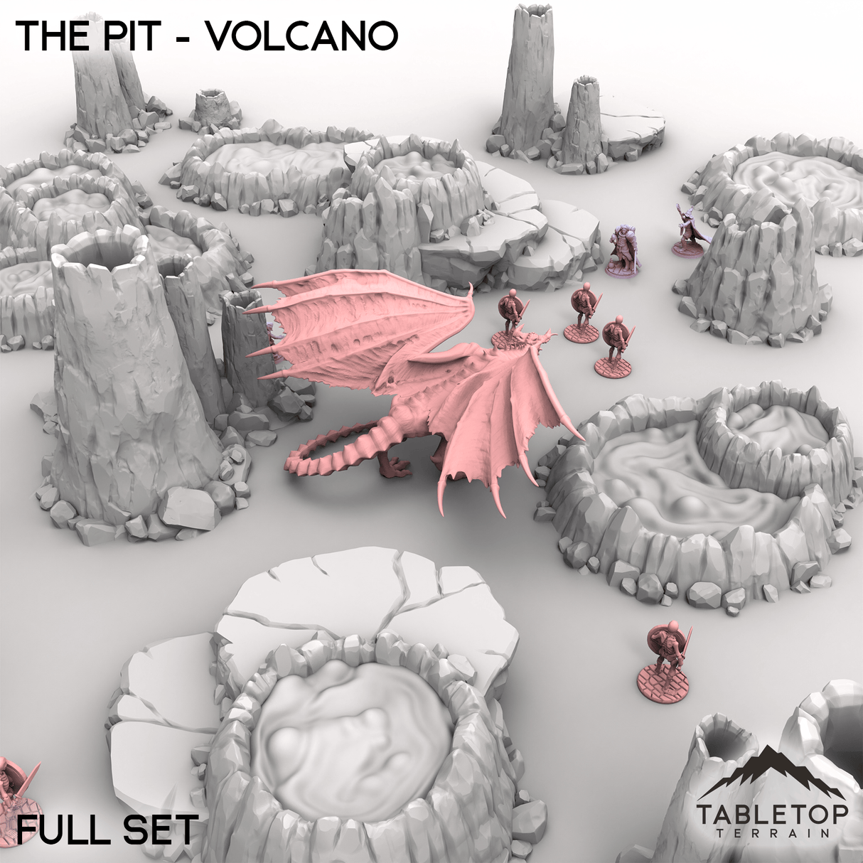 Tabletop Terrain Terrain The Pit - Volcano
