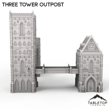 Tabletop Terrain Terrain Three Tower Outpost- Caelum Turrim #3