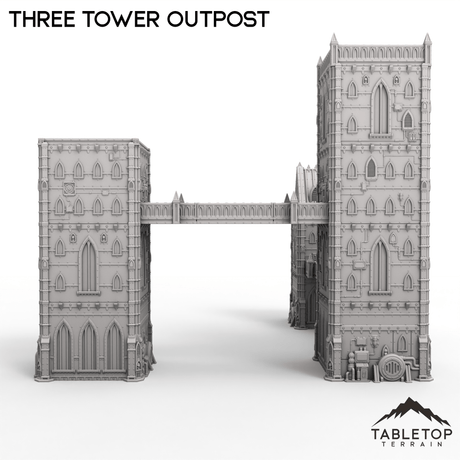 Tabletop Terrain Terrain Three Tower Outpost- Caelum Turrim #3