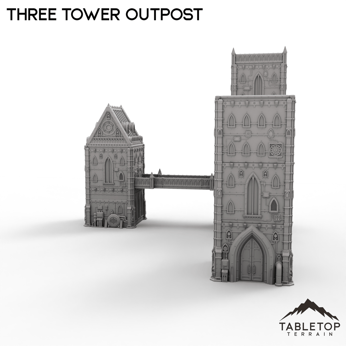 Tabletop Terrain Terrain Three Tower Outpost- Caelum Turrim #3