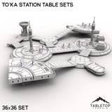 Tabletop Terrain Terrain To'ka Station Table Sets