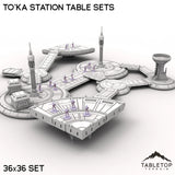 Tabletop Terrain Terrain To'ka Station Table Sets