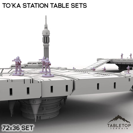 Tabletop Terrain Terrain To'ka Station Table Sets