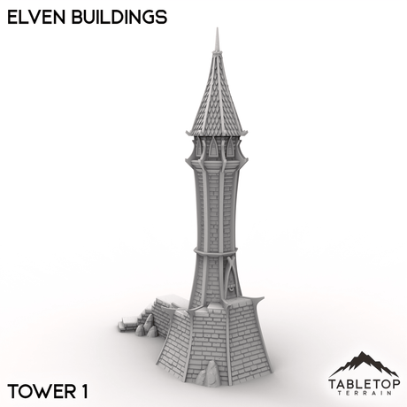 Tabletop Terrain Terrain Tower 1 / 32mm Elven Buildings