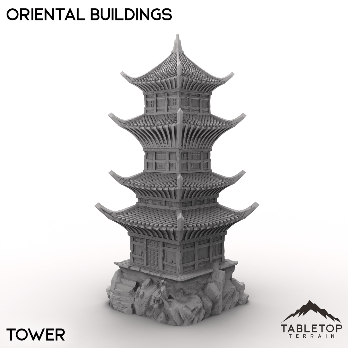 Tabletop Terrain Terrain Tower / 32mm Oriental Buildings