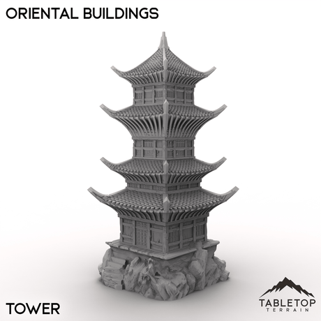 Tabletop Terrain Terrain Tower / 32mm Oriental Buildings