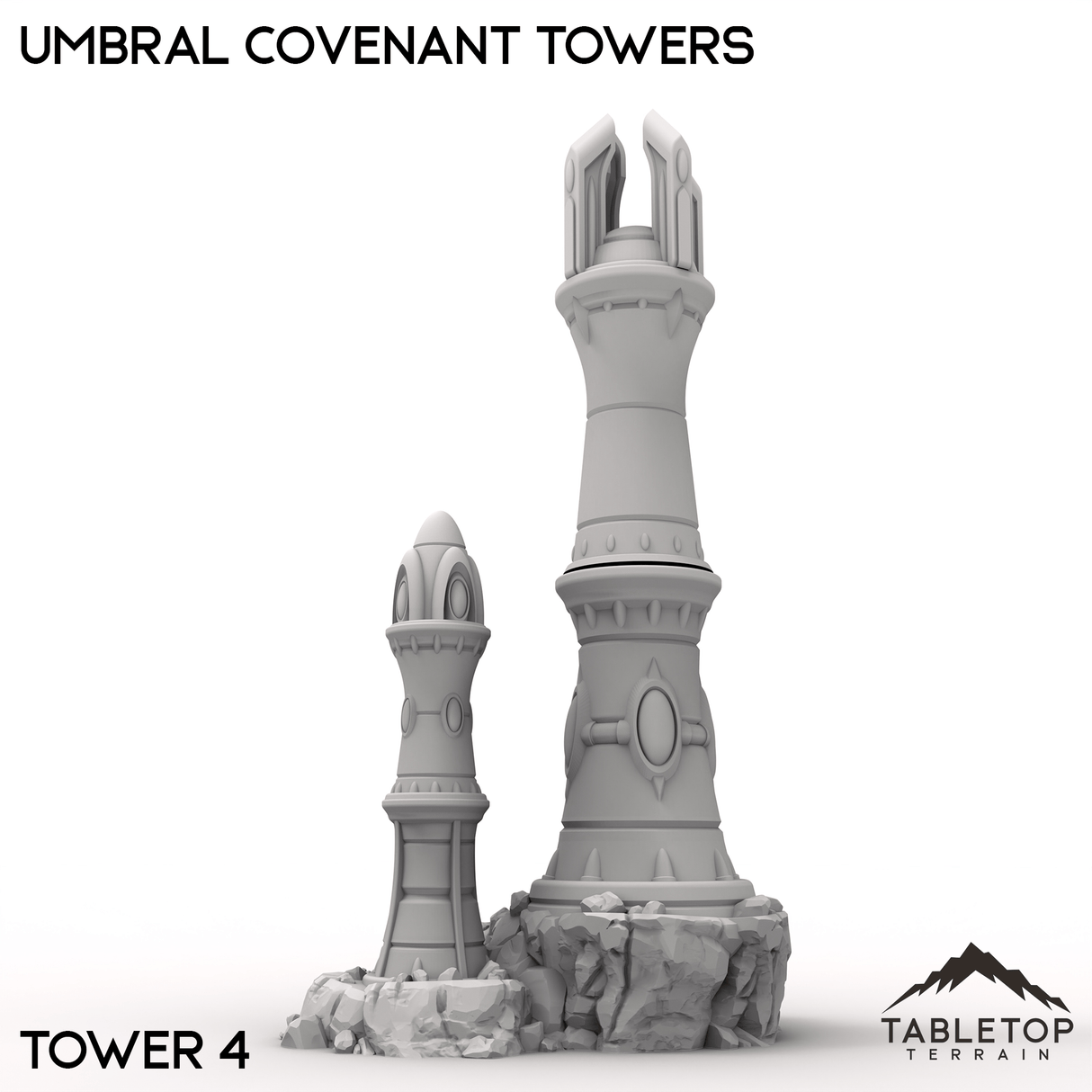 Tabletop Terrain Terrain Tower 4 / 32mm Umbral Covenant Towers