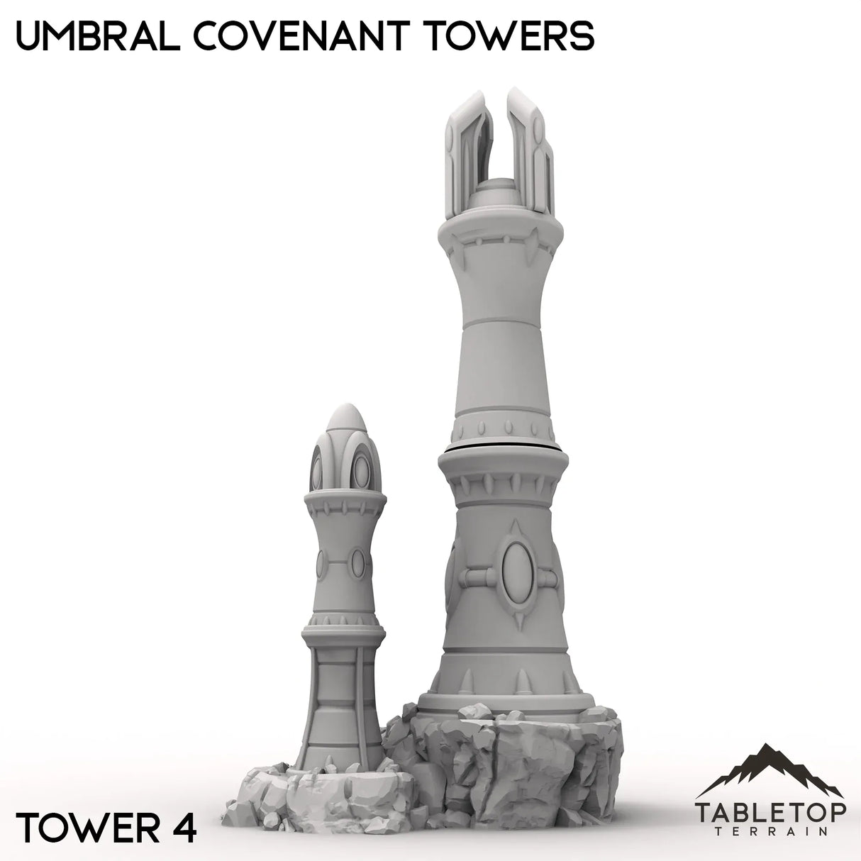 Tabletop Terrain Terrain Tower 4 / 32mm Umbral Covenant Towers