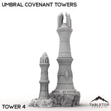 Tabletop Terrain Terrain Tower 4 / 32mm Umbral Covenant Towers