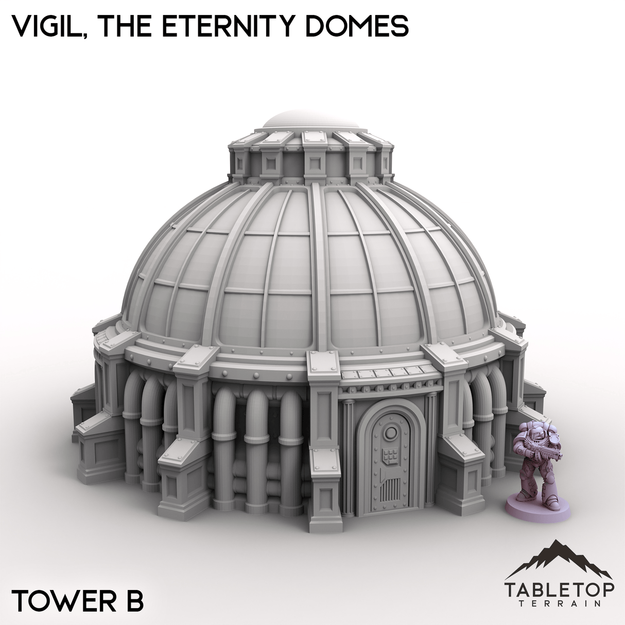 Tabletop Terrain Terrain Tower B / 28/32mm Vigil, the Eternity Domes