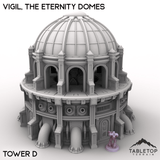 Tabletop Terrain Terrain Tower D / 28/32mm Vigil, the Eternity Domes