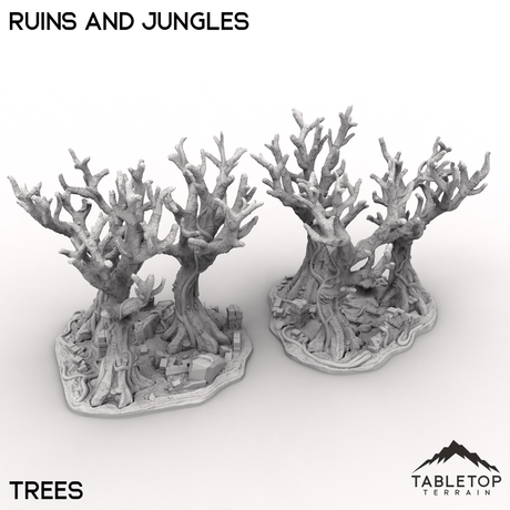 Tabletop Terrain Terrain Trees / 32mm Ruins and Jungles