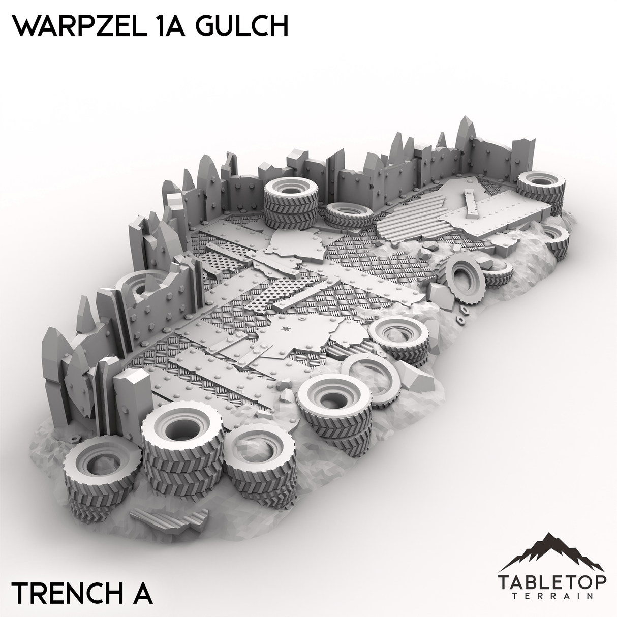 Tabletop Terrain Terrain Trench A / 32mm Warpzel 1A Gulch