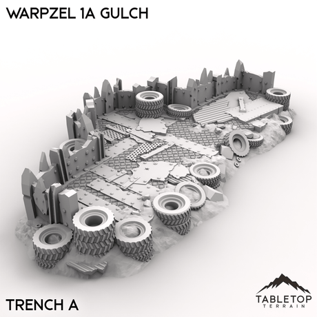 Tabletop Terrain Terrain Trench A / 32mm Warpzel 1A Gulch