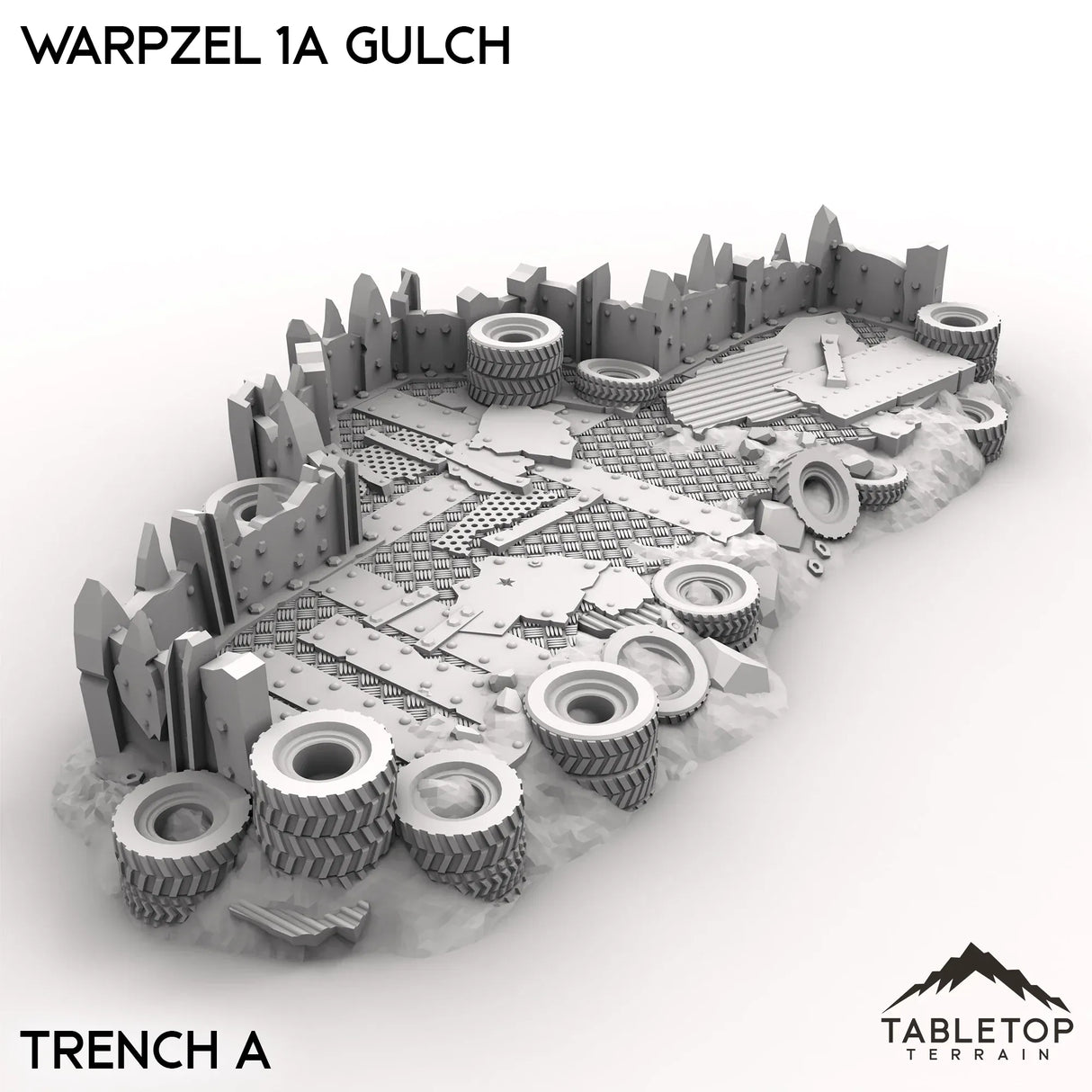 Tabletop Terrain Terrain Trench A / 32mm Warpzel 1A Gulch