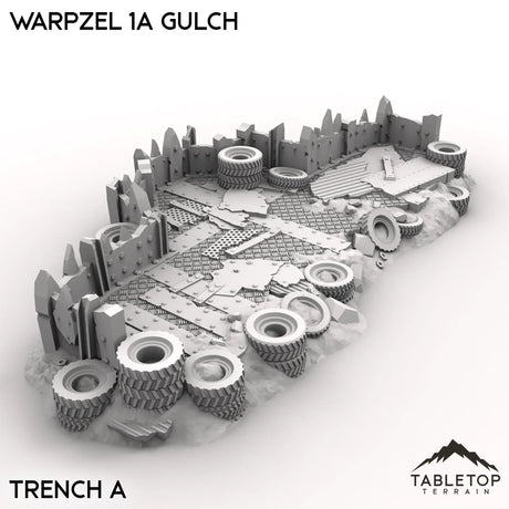 Tabletop Terrain Terrain Trench A / 32mm Warpzel 1A Gulch