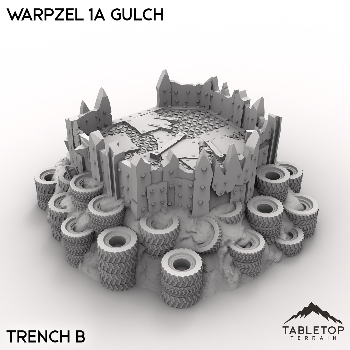 Tabletop Terrain Terrain Trench B / 32mm Warpzel 1A Gulch