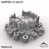 Tabletop Terrain Terrain Trench B / 32mm Warpzel 1A Gulch