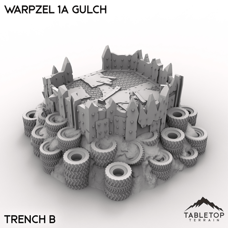 Tabletop Terrain Terrain Trench B / 32mm Warpzel 1A Gulch