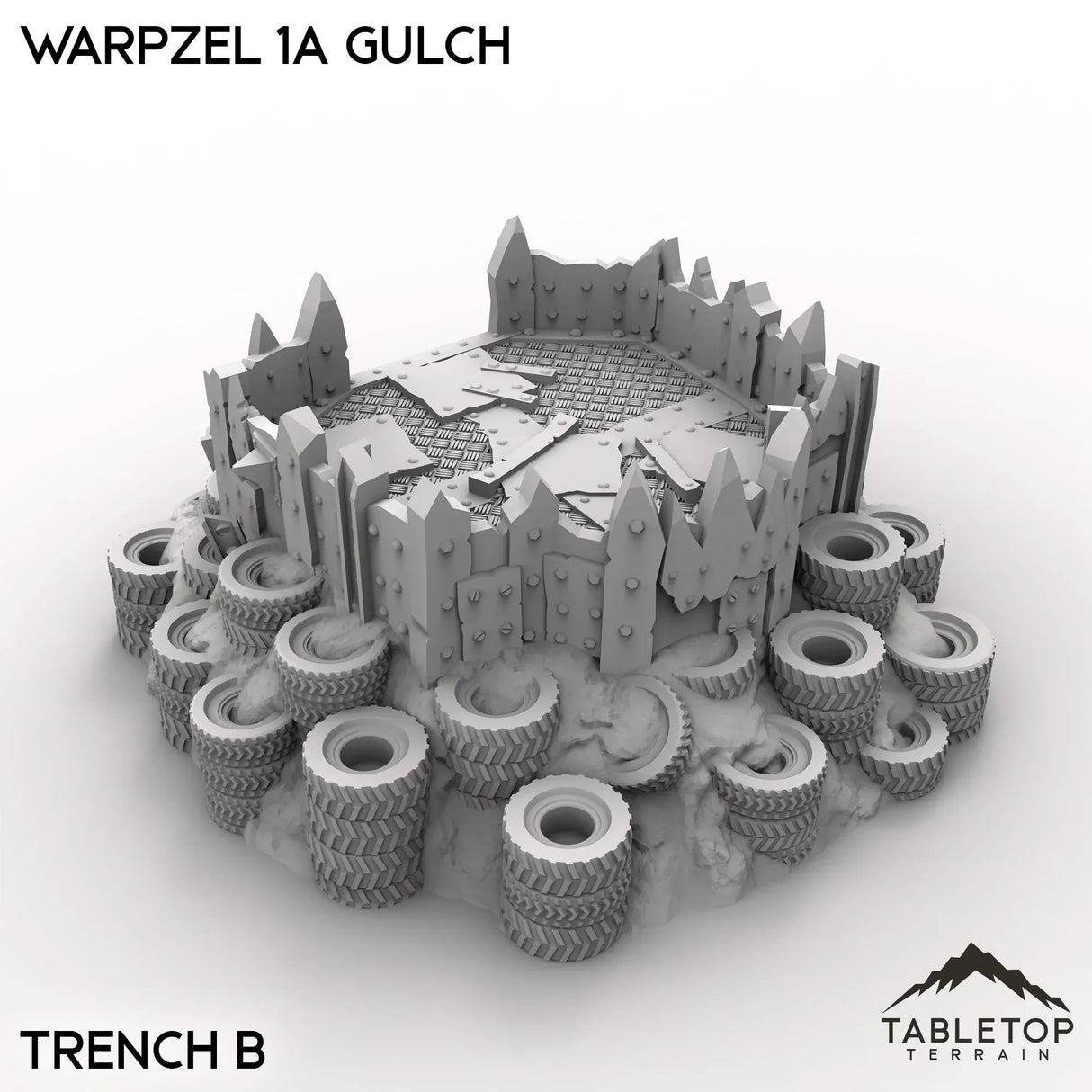Tabletop Terrain Terrain Trench B / 32mm Warpzel 1A Gulch