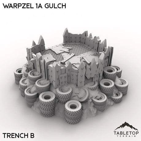 Tabletop Terrain Terrain Trench B / 32mm Warpzel 1A Gulch