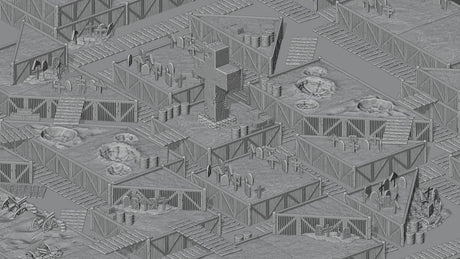 Tabletop Terrain Terrain Trench Wars - Full Table Collection
