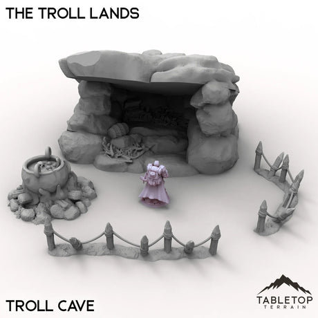 Tabletop Terrain Terrain Troll Cave / 32mm The Troll Lands