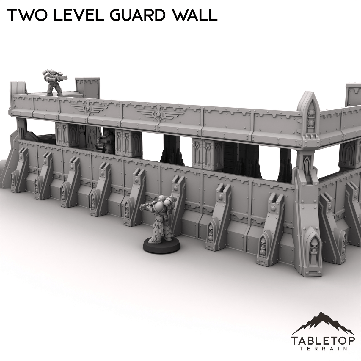 Tabletop Terrain Terrain Two Level Guard Wall