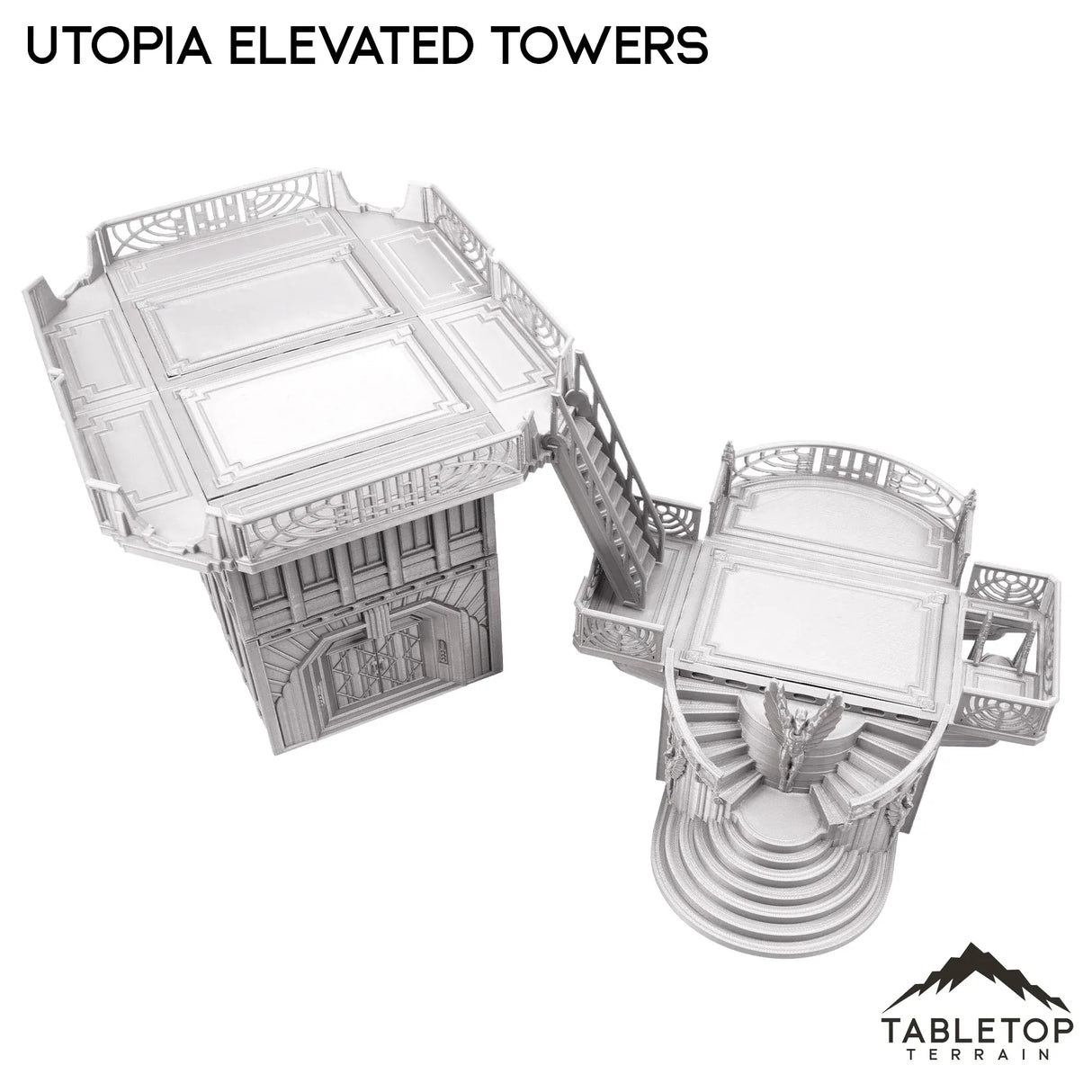 Tabletop Terrain Terrain Utopia Elevated Towers Inspired by Theed