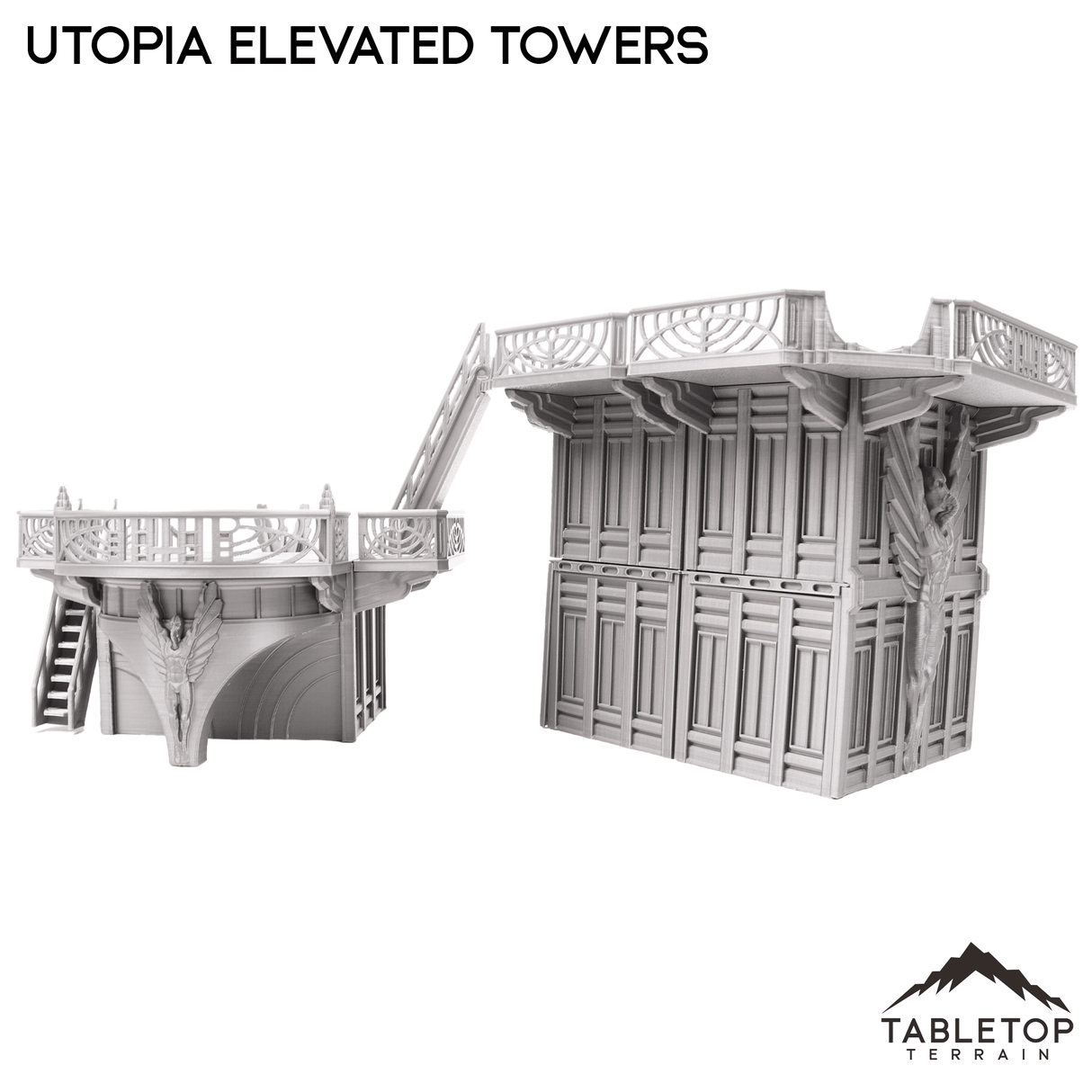 Tabletop Terrain Terrain Utopia Elevated Towers Inspired by Theed