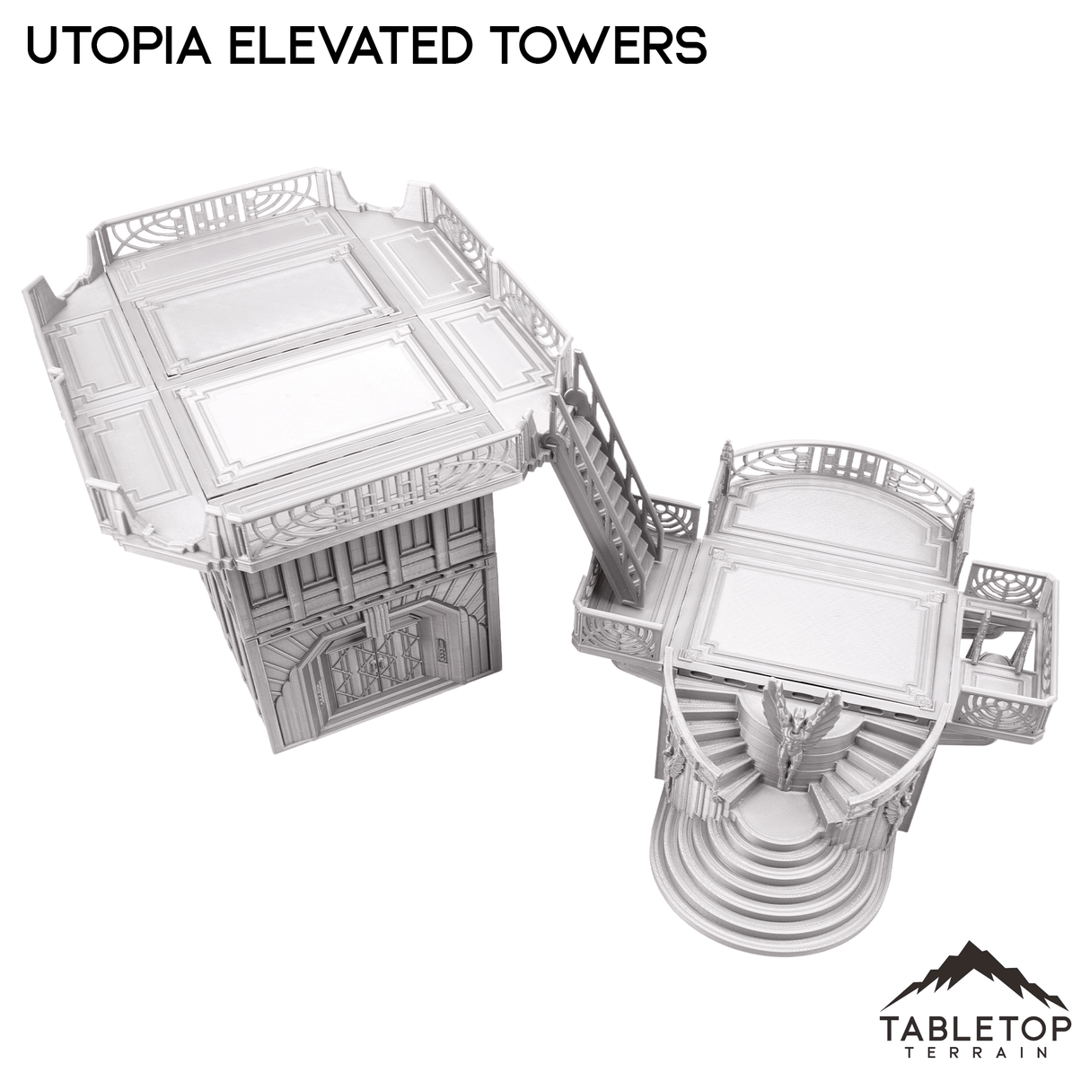 Tabletop Terrain Terrain Utopia Elevated Towers Inspired by Theed