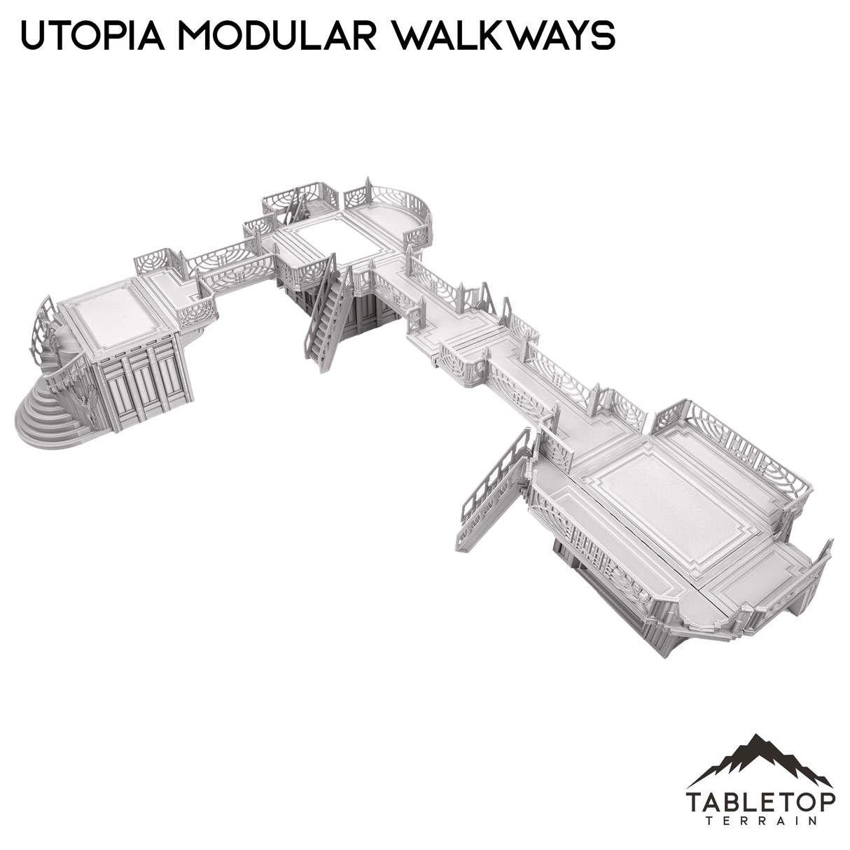 Tabletop Terrain Terrain Utopia Modular Walkways Inspired by Theed