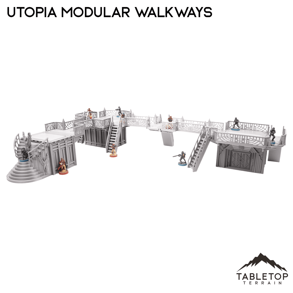 Tabletop Terrain Terrain Utopia Modular Walkways Inspired by Theed