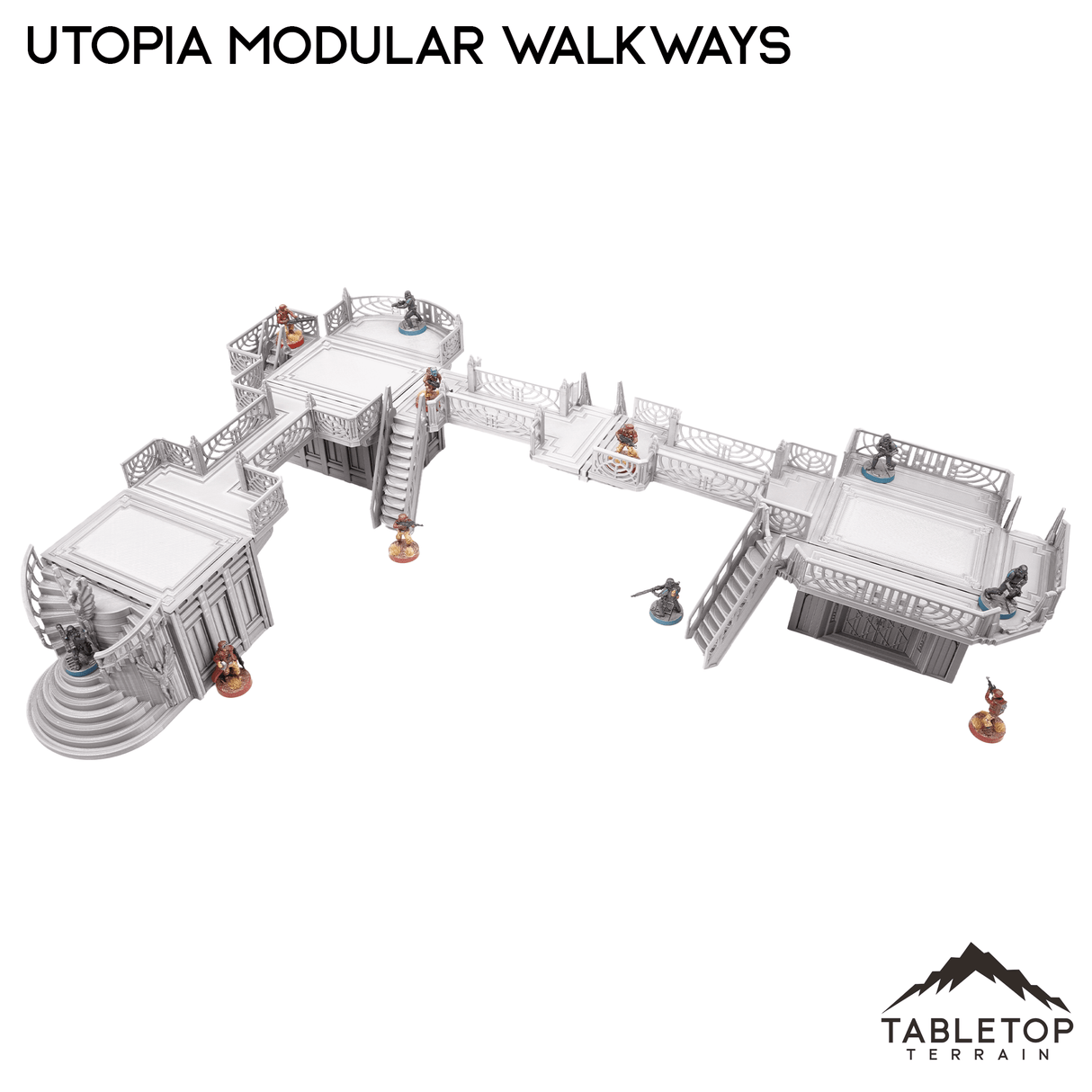 Tabletop Terrain Terrain Utopia Modular Walkways Inspired by Theed