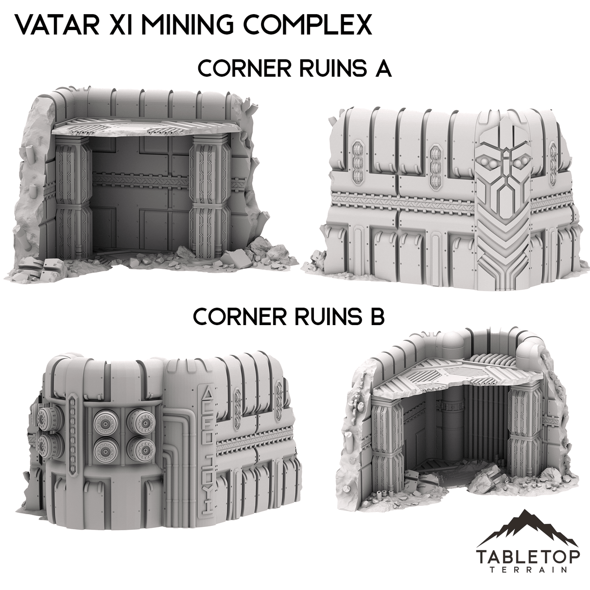 Tabletop Terrain Terrain Vatar XI Mining Complex - Space Dwarf Terrain