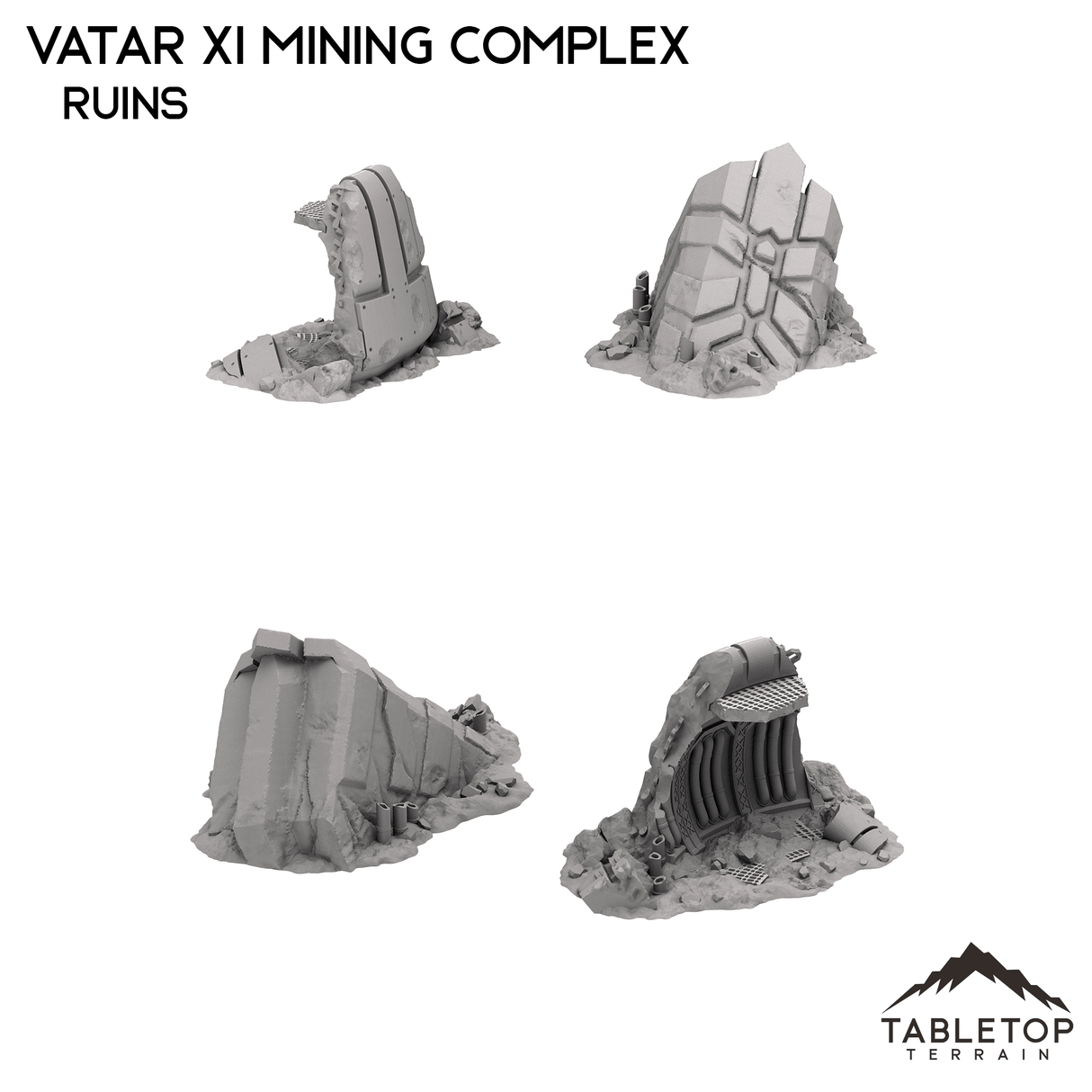 Tabletop Terrain Terrain Vatar XI Mining Complex - Space Dwarf Terrain