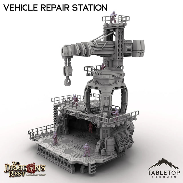 Tabletop Terrain Terrain Vehicle Repair Station