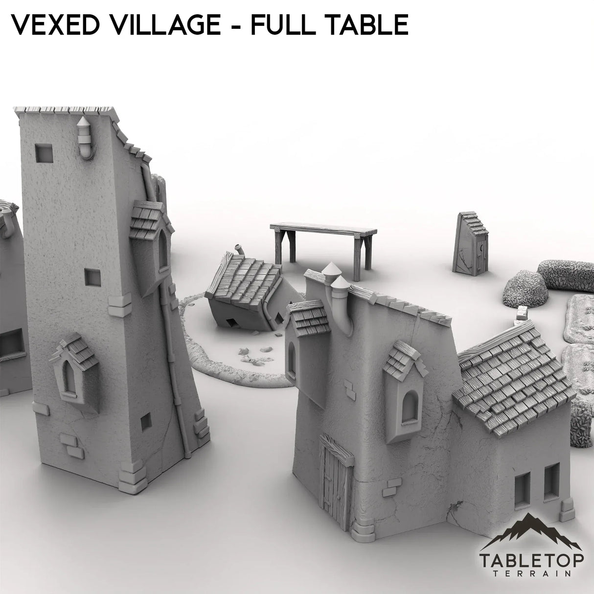 Tabletop Terrain Terrain Vexed Village - Full Table