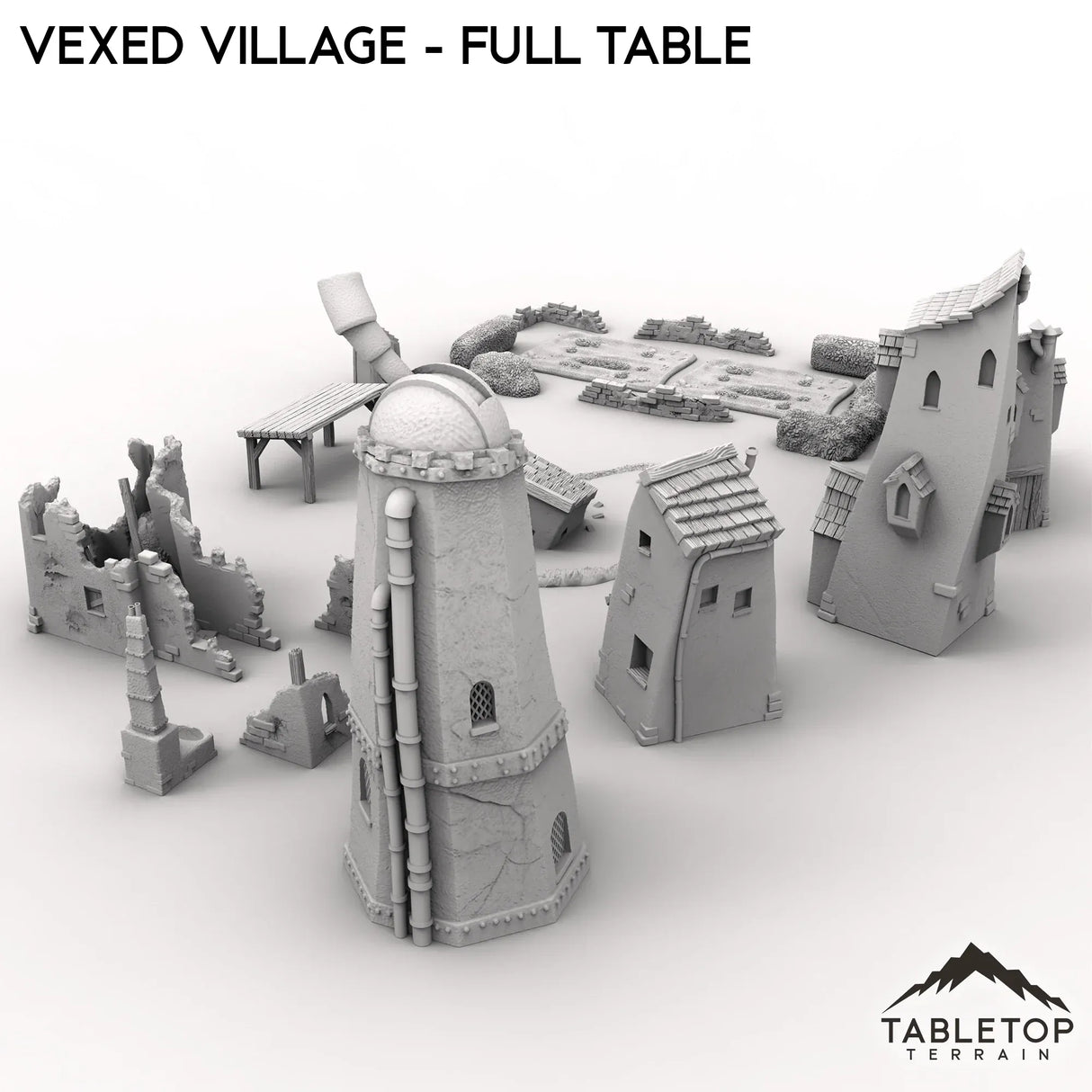 Tabletop Terrain Terrain Vexed Village - Full Table