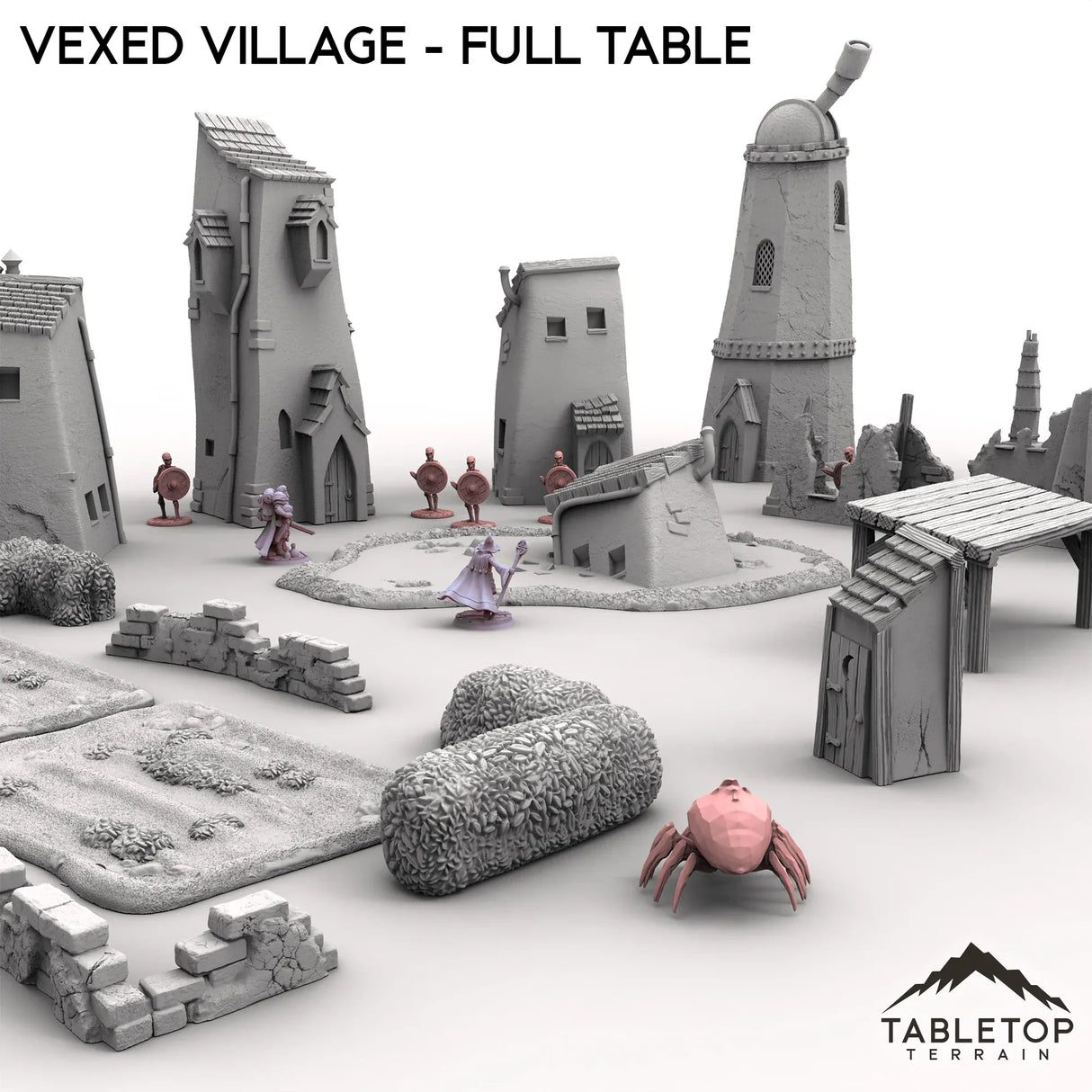 Tabletop Terrain Terrain Vexed Village - Full Table