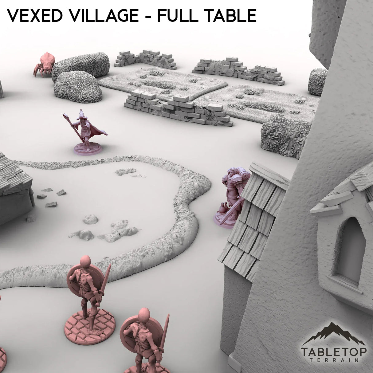 Tabletop Terrain Terrain Vexed Village - Full Table