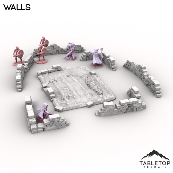 Tabletop Terrain Terrain Vexed Village - Walls