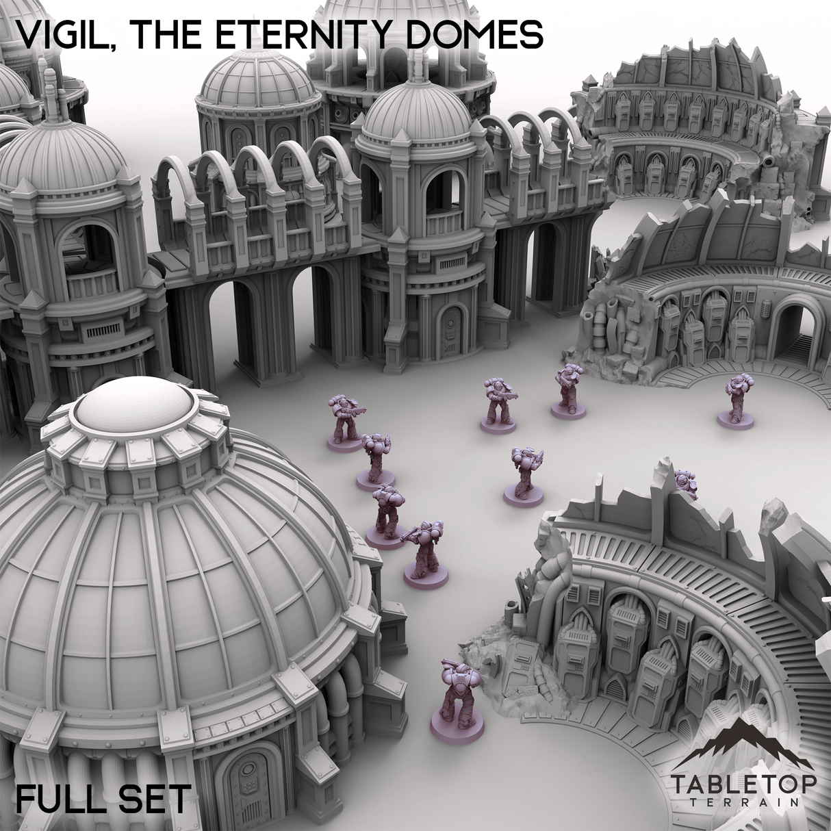Tabletop Terrain Terrain Vigil, the Eternity Domes