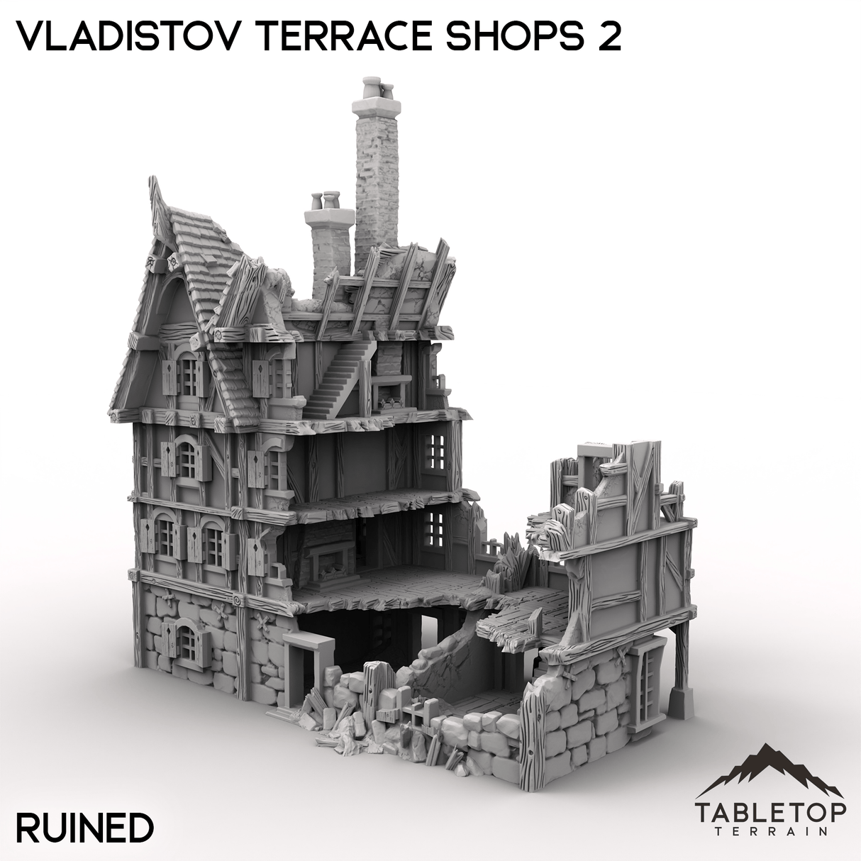 Tabletop Terrain Terrain Vladistov Terrace Shops 2