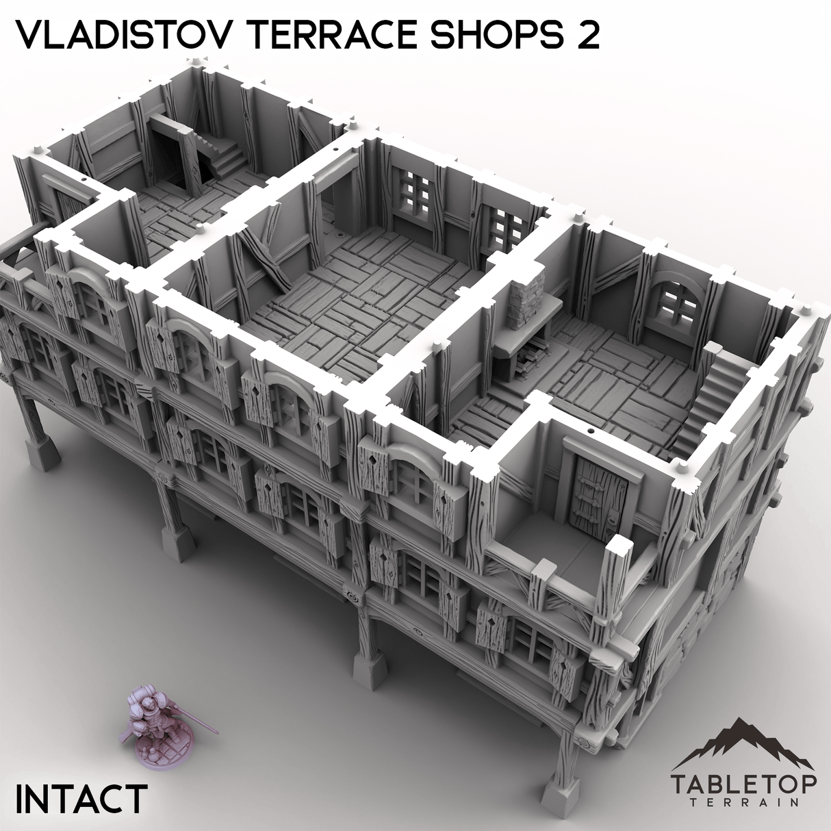 Tabletop Terrain Terrain Vladistov Terrace Shops 2
