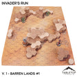 Tabletop Terrain Terrain Vol 1 (Barren Lands 1) / Monocolor (Grey) HEXTECH Invader's Run Map Hill Sets - 6mm