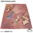Tabletop Terrain Terrain Vol 1 (Desert #2) / Monocolor (Gray) HEXTECH Zephyr Badlands Map Hill Sets - 6mm