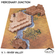 Tabletop Terrain Terrain Vol 1 (River Valley) / Monocolor (Gray) HEXTECH Mercenary Junction Map Hill Sets-6mm