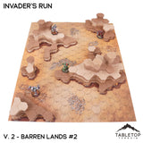 Tabletop Terrain Terrain Vol 2 (Barren Lands 2) / Monocolor (Grey) HEXTECH Invader's Run Map Hill Sets - 6mm